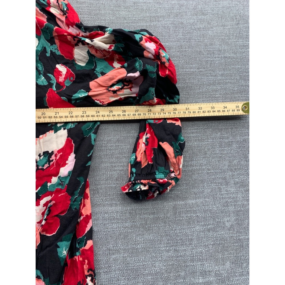 Lane Bryant Swing Notch Neck Popover Blouse Top Women 22 Multicolor Floral Print - Picture 10 of 10